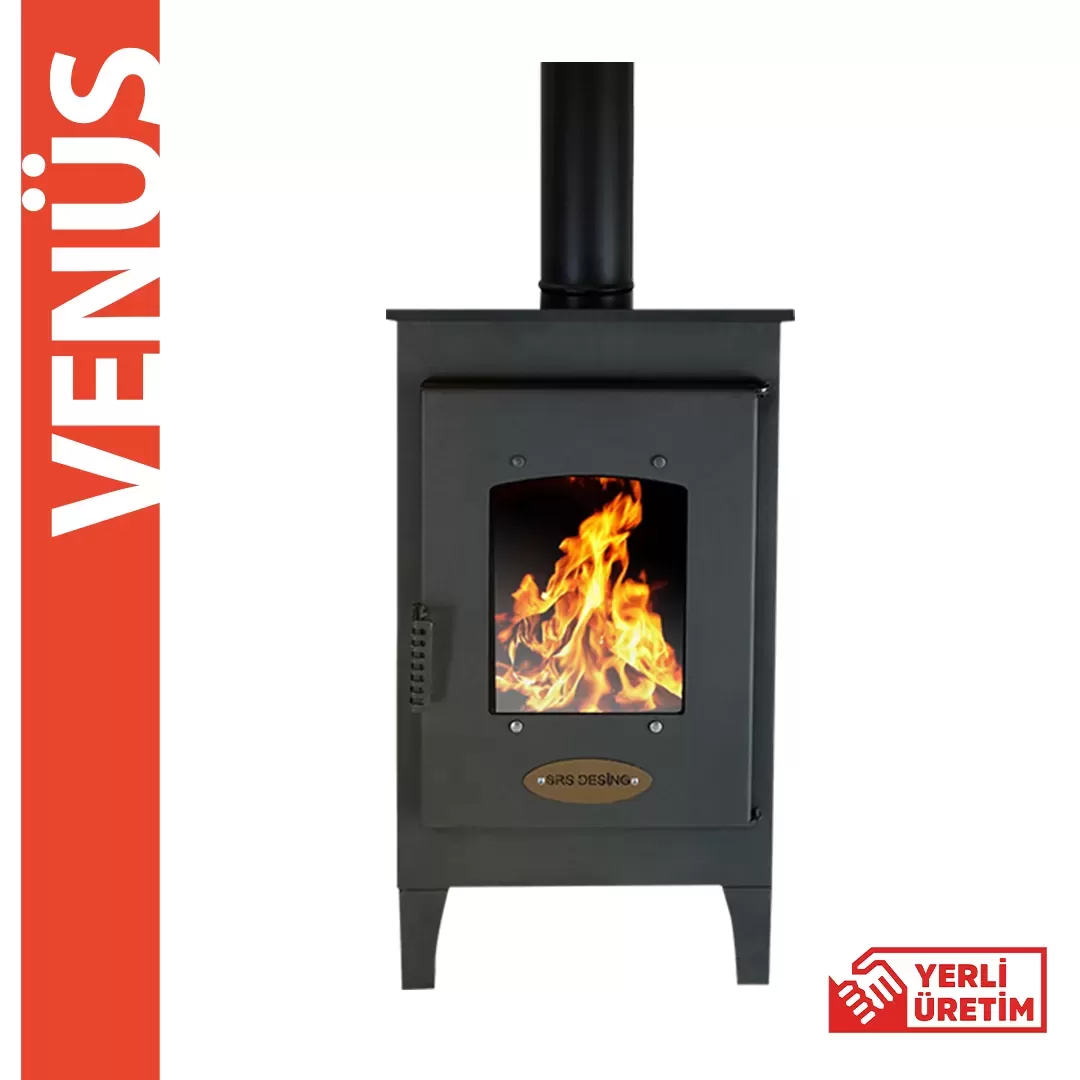 Venüs Üç Camlı Fırınsız Pelet Soba