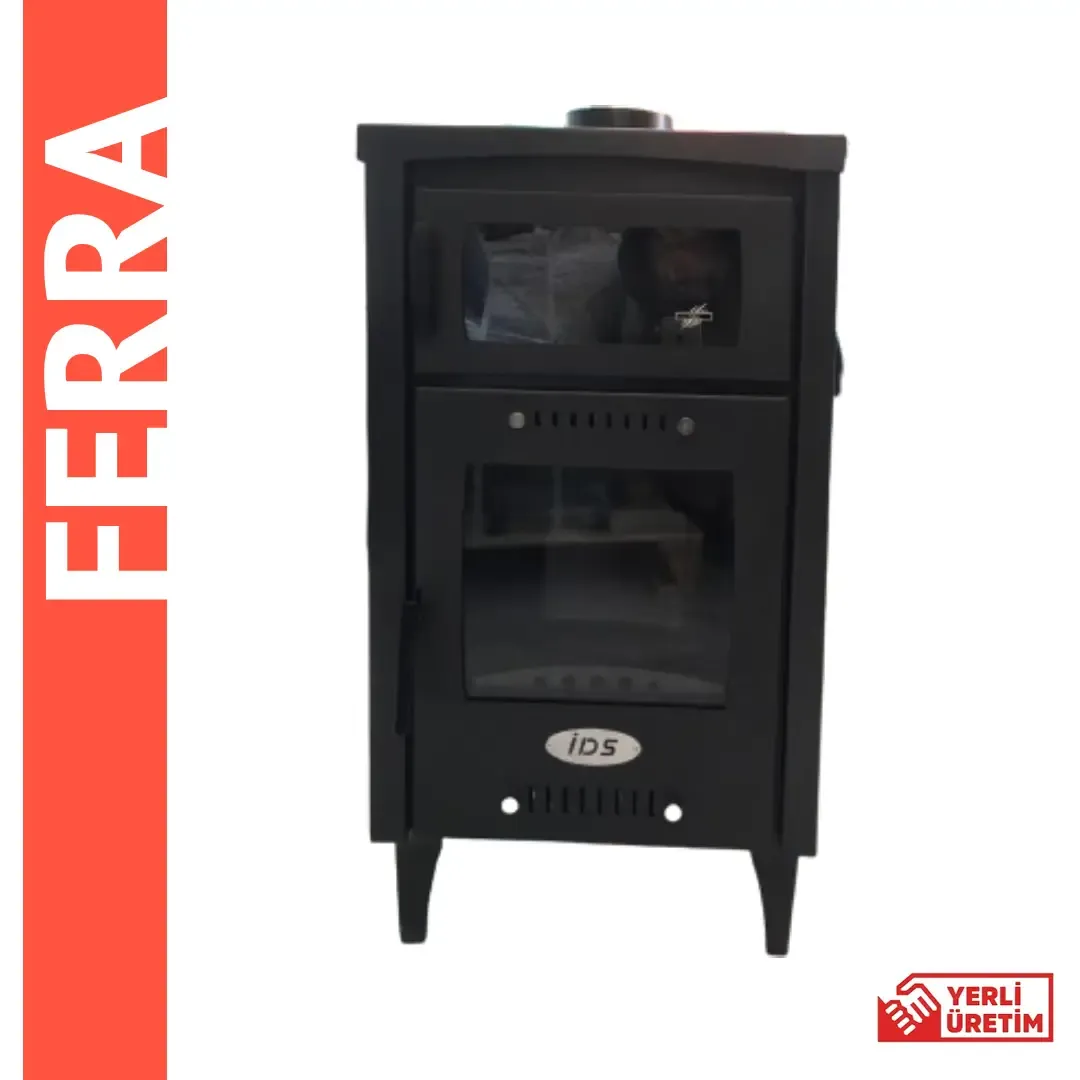 Ferra Hibrit Pelet Soba Pelet-Odun-Kömür