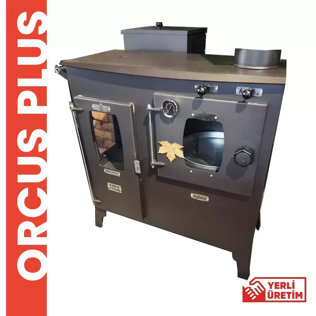 Orcus Plus Geniş Fırınlı Kuzine Pelet Soba