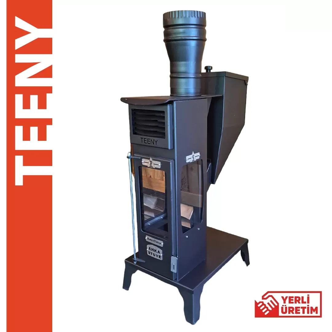 Teeny Dekoratif Camlı Minik Pelet Soba